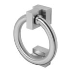 BLU Secret Fix / Bolt Fix Ring Door Knocker - 316 Satin Stainless Steel