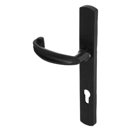 DuraTique BOW 92mm MPL Door Handle 35 x 268 x 13mm Stainless Steel Textured Matt Black Finish