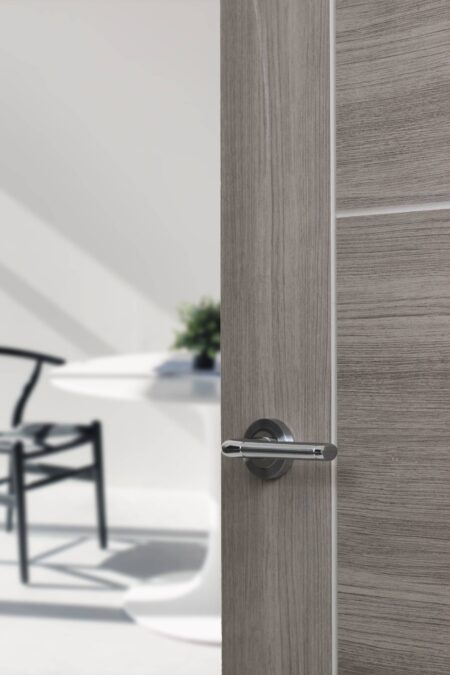 Atlantic Ocean Door Pack Bundle (3" Latch, 3"x2" Hingesx3) - Satin Chrome/Polished Chrome - Image 2