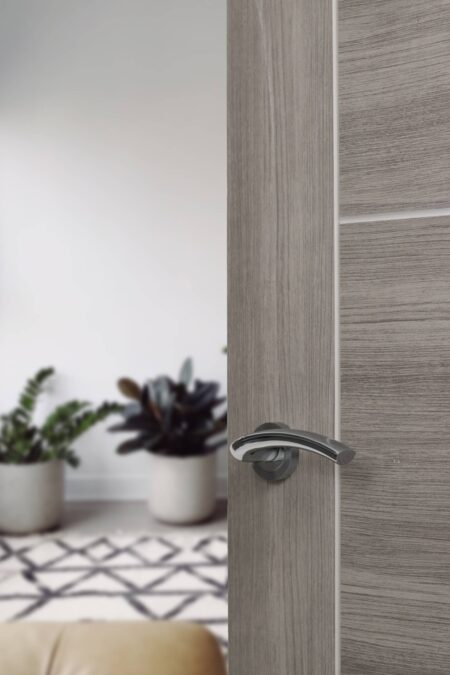 Atlantic Crest Door Pack Bundle (3" Latch + 3"x2" Hingesx3) - Satin Chrome/Polished Chrome - Image 2