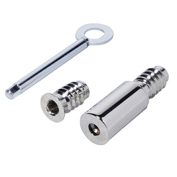 EDWIN Sliding Sash Range - ED33 Detachable Round Sash Stop Solid Brass with a Polished Nickel Finish