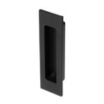 BLU FP122 Glue Fix Rectangular Flush Pull 122 x 34 x 16mm 316 Stainless Steel with a Matt Black Lacquer Finish