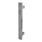 BLU HAB15 Inline Rectangular 'T' Bar Pull Handle 400mm Long 300mm Centres 40mm Universal Fixing 316 Satin Stainless Steel