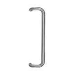 BLU Offset 'D' Commercial Pull Handle 600mm Universal Fix 316 Satin Stainless Steel