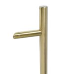 BLU HAB6 Offset Round 'T' Bar Pull Handle 1200mm Long 1000mm Centres 32mm Diameter Universal Fixing 316 Stainless Satin Brass