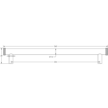 Frelan Hoxton Wenlock Cabinet Handles 224mm Ctrs Dark Bronze - Image 2