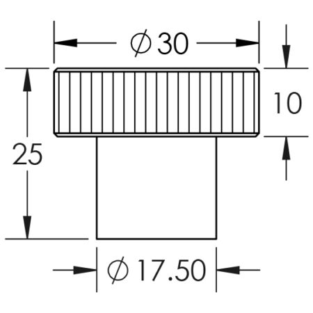 Thaxted Cupboard Knobs 30mm Dark Bronze - Image 2