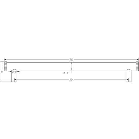 Frelan Hoxton Thaxted Cabinet Handles 224mm Ctrs Satin Nickel - Image 2