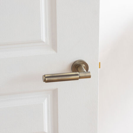 Bloom Antique Brass Lever on Rose - Image 3