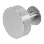 BLU KM150 Round Door Knob Universal fix 316 Satin Stainless Steel