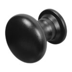 DuraTique KM388 Centre Door Knob Bolt Fix Stainless Steel Textured Matt Black Finish