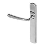 BLU Pera 092 Multipoint Door Lock Handle No Euro External Handle Dual Sprung 316 Grade Polished Stainless Steel
