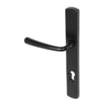 BLU Pera 095 Multipoint Door Lock Handle Dual Sprung 316 Grade Stainless Steel Matt Black Lacquer Finish