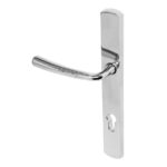 BLU Pera 095 Multipoint Door Lock Handle Dual Sprung 316 Grade Polished Stainless Steel