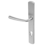 BLU Pera 095 Multipoint Door Lock Handle Dual Sprung 316 Grade Satin Stainless Steel