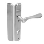 BLU Regent 092 Right Hand Multipoint Door Lock Handle Blank Plate External Euro Internal Dual Sprung 316 Grade Satin Stainless Steel