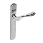 BLU Regent 092 Left Hand Multipoint Door Lock Handle No Euro External Handle Dual Sprung 316 Grade Polished Stainless Steel