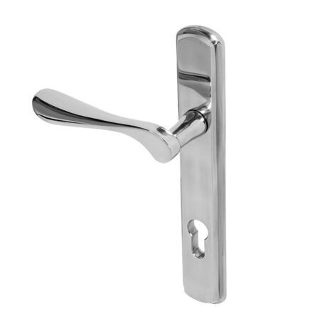 BLU Regent 092 Right Hand Multipoint Door Lock Handle Dual Sprung 316 Grade Polished Stainless Steel