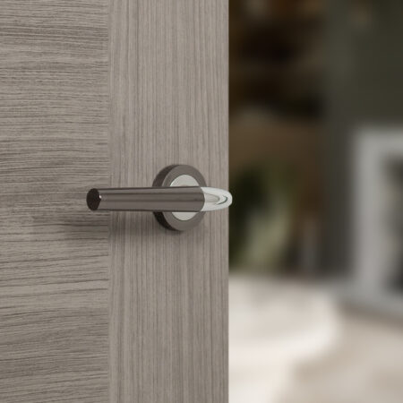 Atlantic Tennessee Door Pack Bundle (2.5" Latch, 3"x2" Hingesx3) - Black Nickel/Polished Chrome - Image 2