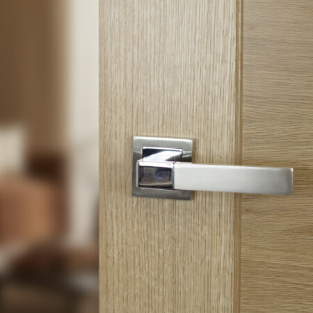 Atlantic Montana Door Pack Bundle (3" Latch, 3"x2" Hingesx3) - Satin Nickel/Polished Chrome - Image 2