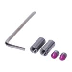 This is a kit of components to increase the door thickness capacity to 64mm on the SE40 Escutcheons & Other Escutcheons. Complete with 2 grub screws 2 thread connector sleeves & 1 Allen key