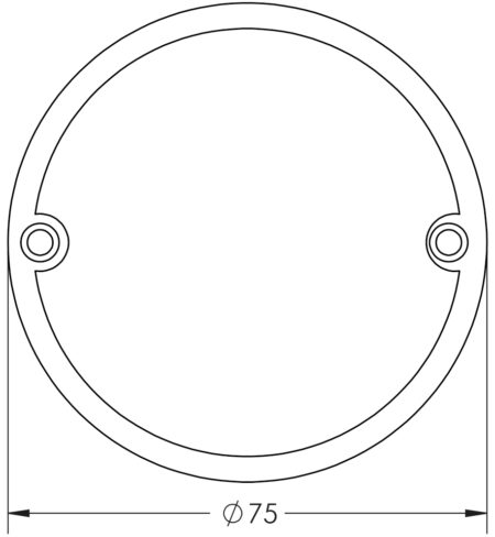 Stainless Steel Female Symbol 75mm Black - Image 2
