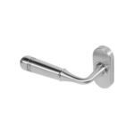 BLU Opera Lever on Oval Rose MPL Door Lock Handle - 316 Satin Stainless Steel