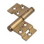 BLU Tritus Flush Lift Off Butt Hinge Right Hand 77.2 x 45.8 x 2.5mm 316 Stainless Steel PVD Satin Brass Finish
