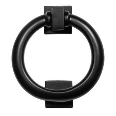 BLU Ring Door Knocker 316 Satin Stainless Steel Matt Black Lacquer - Image 2