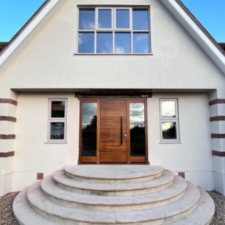 BLU HAB15 Inline Rectangular 'T' Bar Pull Handle 900mm Long 700mm Centres 40mm Universal Fixing 316 Satin Stainless Steel with a Matt Black Lacquer Finish - Image 3