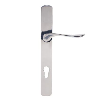 BLU Regent 095 Left Hand Multipoint Door Lock Handle Dual Sprung 316 Grade Polished Stainless Steel - Image 2