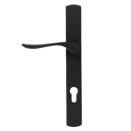 BLU Regent 095 Right Hand Multipoint Door Lock Handle Dual Sprung 316 Grade Stainless Steel Matt Black Lacquer Finish - Image 2