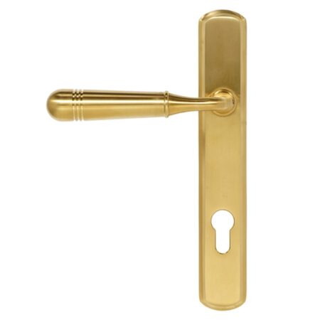 BLU Opera 092 Multipoint Door Lock Handle Dual Sprung 316 Grade Stainless Steel PVD Satin Brass Finish - Image 2