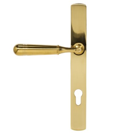BLU Opera 095 Multipoint Door Lock Handle Dual Sprung 316 Grade Stainless Steel PVD Polished Brass Finish - Image 2