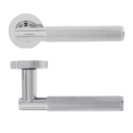 Eclipse 63230 Polished Chrome 'Knurled' Lever on Round Rose