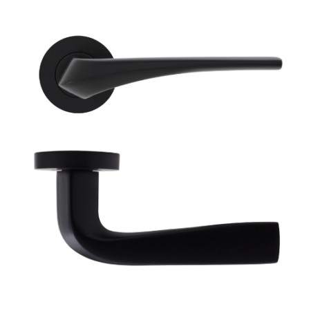 Eclipse 63221 Matt Black Lanza Lever on Rose