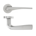 Eclipse 63222 Satin Nickel Lanza Lever on Rose