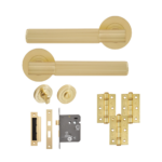 Eclipse 22814 'Linear' Lever Bathroom Pack - Satin Brass