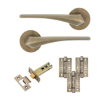 Eclipse Lanza Insignia Latch Pack C/W 76mm Latch 3No 76X51mm Hinges - Abp
