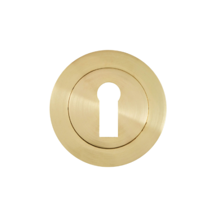 Eclipse Satin Brass Std Keyway Escutcheon (1Pc) - Satin Brass