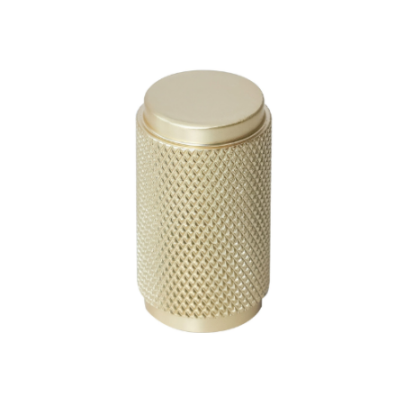 Eclipse 95614 - 18mm Knurled Cupboard Knob - Satin Brass