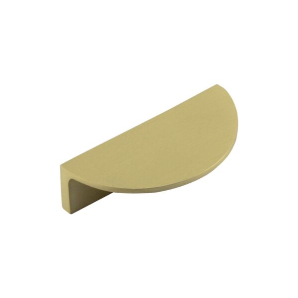 Frelan Hardware Burlington 80mm Satin Brass Half Moon Cabinet Handle