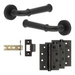 Frelan Hardware Complete Classic Door Handle Pack - Internal Doors - Black