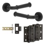 Frelan Hardware Complete Classic Door Handle Pack - Internal Doors - Black