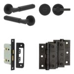 Frelan Hardware Complete Bloom Door Handle Pack - Internal Doors - Black