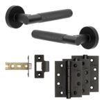 Frelan Hardware Complete Bari Door Handle Pack - Internal Doors - Black