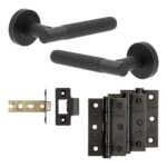 Complete Venice Door Handle Pack - Internal Doors - Black