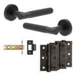Complete Venice Door Handle Pack - Internal Doors - Black