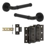 Complete Midtown Door Handle Pack - Internal Doors - Black
