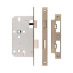 Jedo 78mm Din Bathroom Locks 60mm Backset Antique Brass